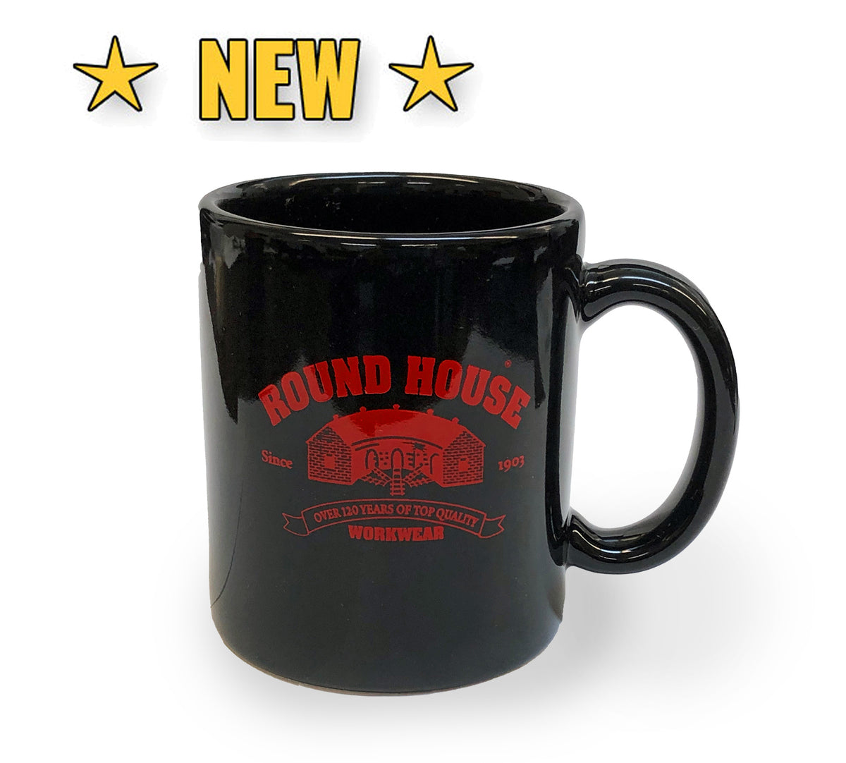 Round House 11 oz Coffee Mugs MADE IN USA Round House Outlet