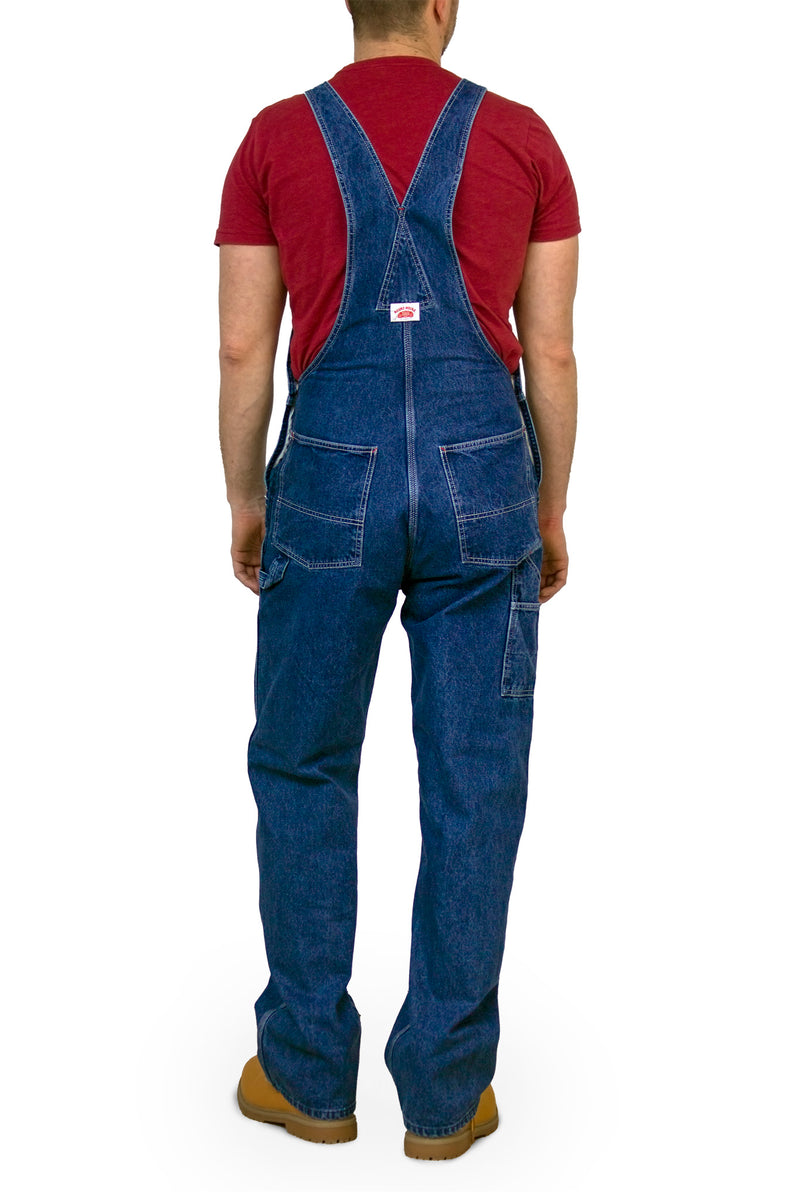 699 Stone Washed Bib Overalls Round House Outlet