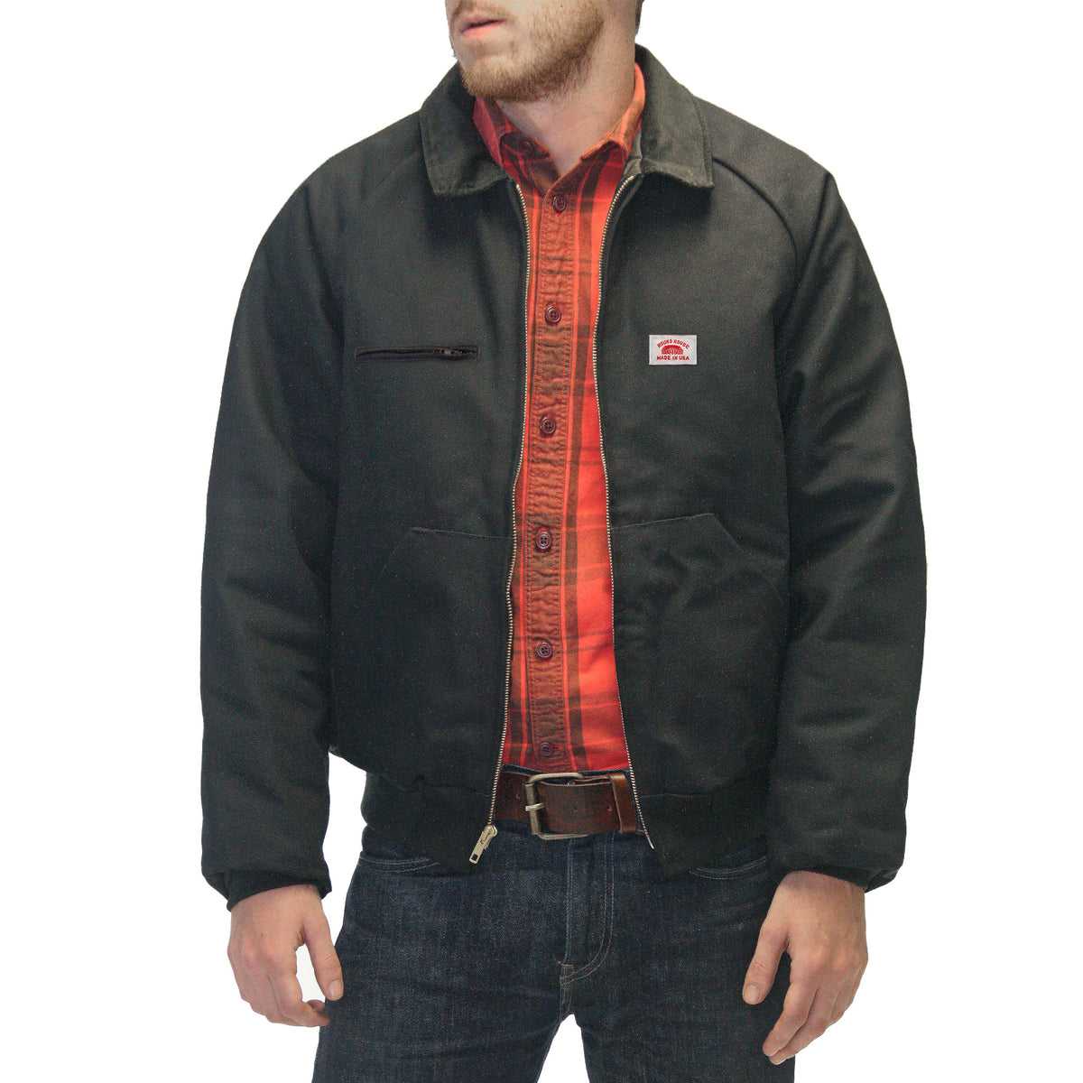 1816 Black Duck Zipper-Front 12 oz. Jacket - MADE IN USA – Round