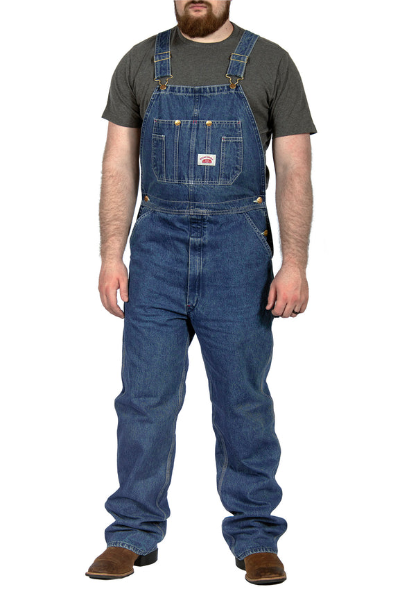 #699 Stone Washed Bib Overalls - MADE IN USA