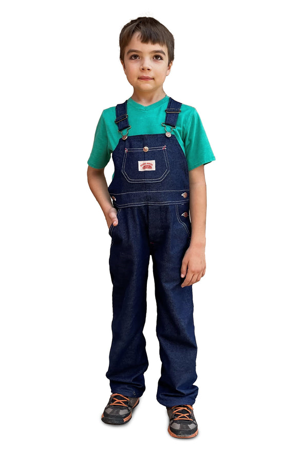 #9 Youth Blue Denim Bib Overalls