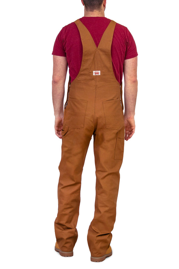 #83 Heavy Duty Brown Duck Bib Overalls - IRREGULARS