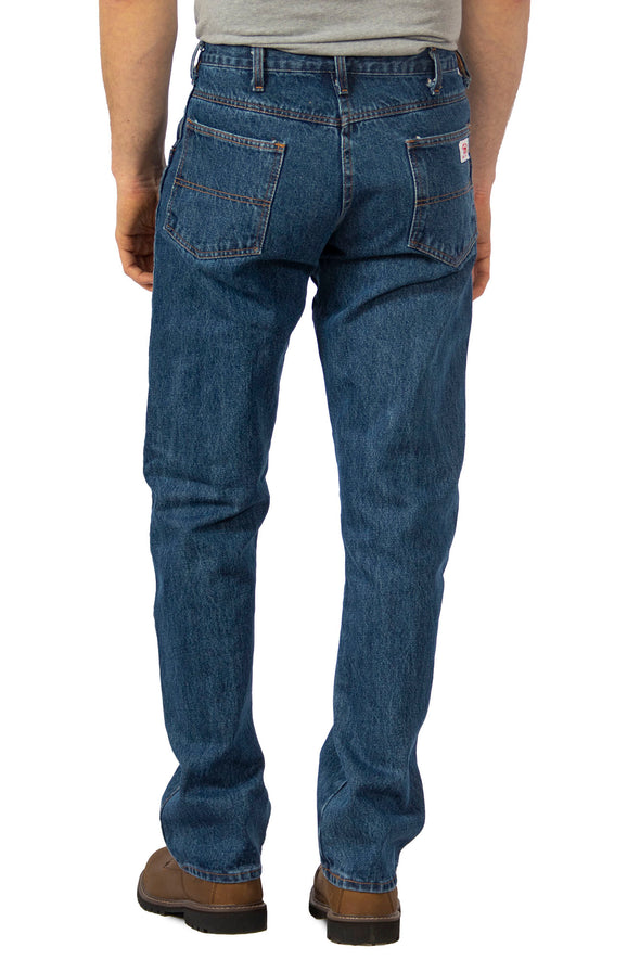 Back2 #105 Dark Stone Washed REGULAR FIT 5-Pocket Jean - Made in USA
