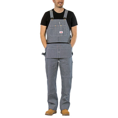 #730 Stripe Carpenter Bib Overalls