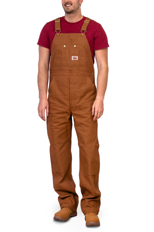 #83 Heavy Duty Brown Duck Bib Overalls - MADE IN USA
