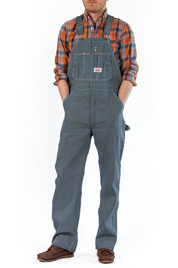 #45 Hickory Stripe Bib Overalls