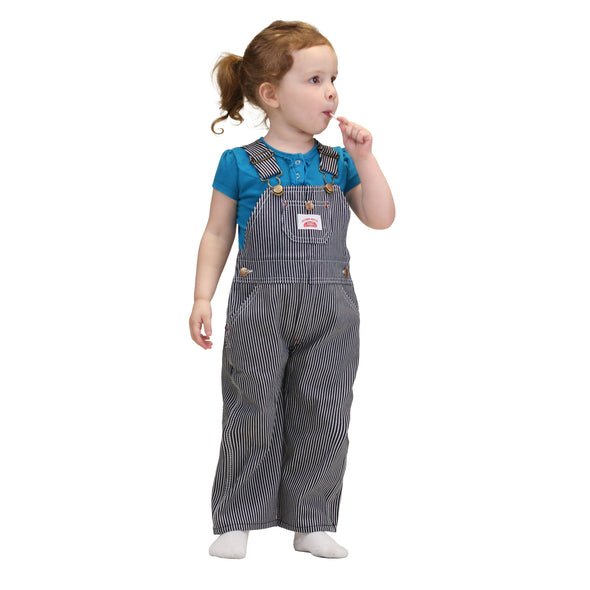 #61 Kid's Playwear Hickory Stripe Bib Overalls - IRREGULARS