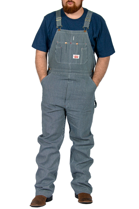 #45 Hickory Stripe Bib Overalls - MADE IN USA