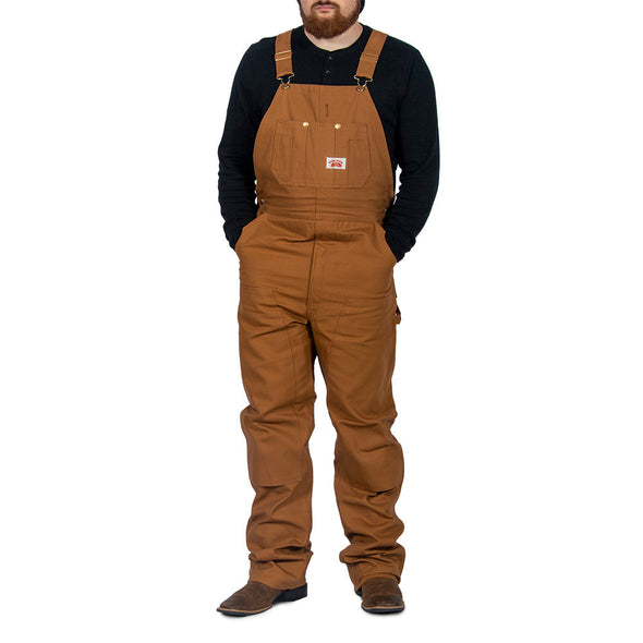 #83 Heavy Duty Brown Duck Bib Overalls - IRREGULARS