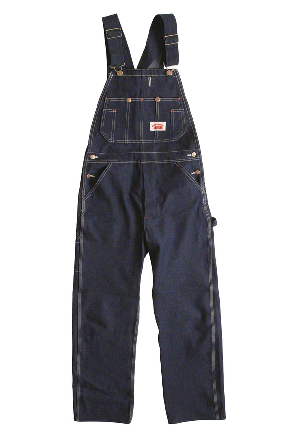 #980 Classic Blue Denim Zipper Fly Bib Overalls