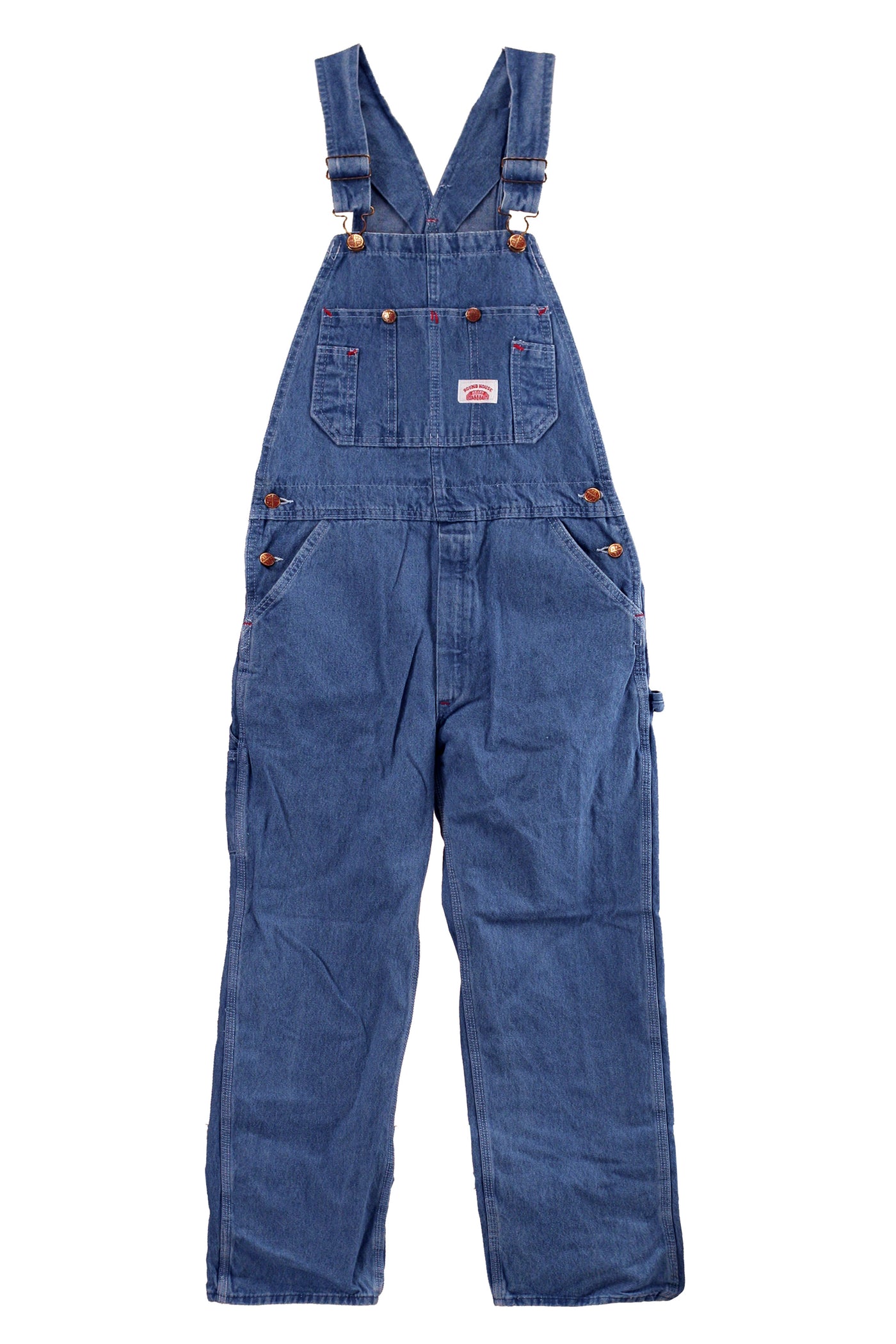 699 Stone Washed Bib Overalls - MADE IN USA – Round House Outlet